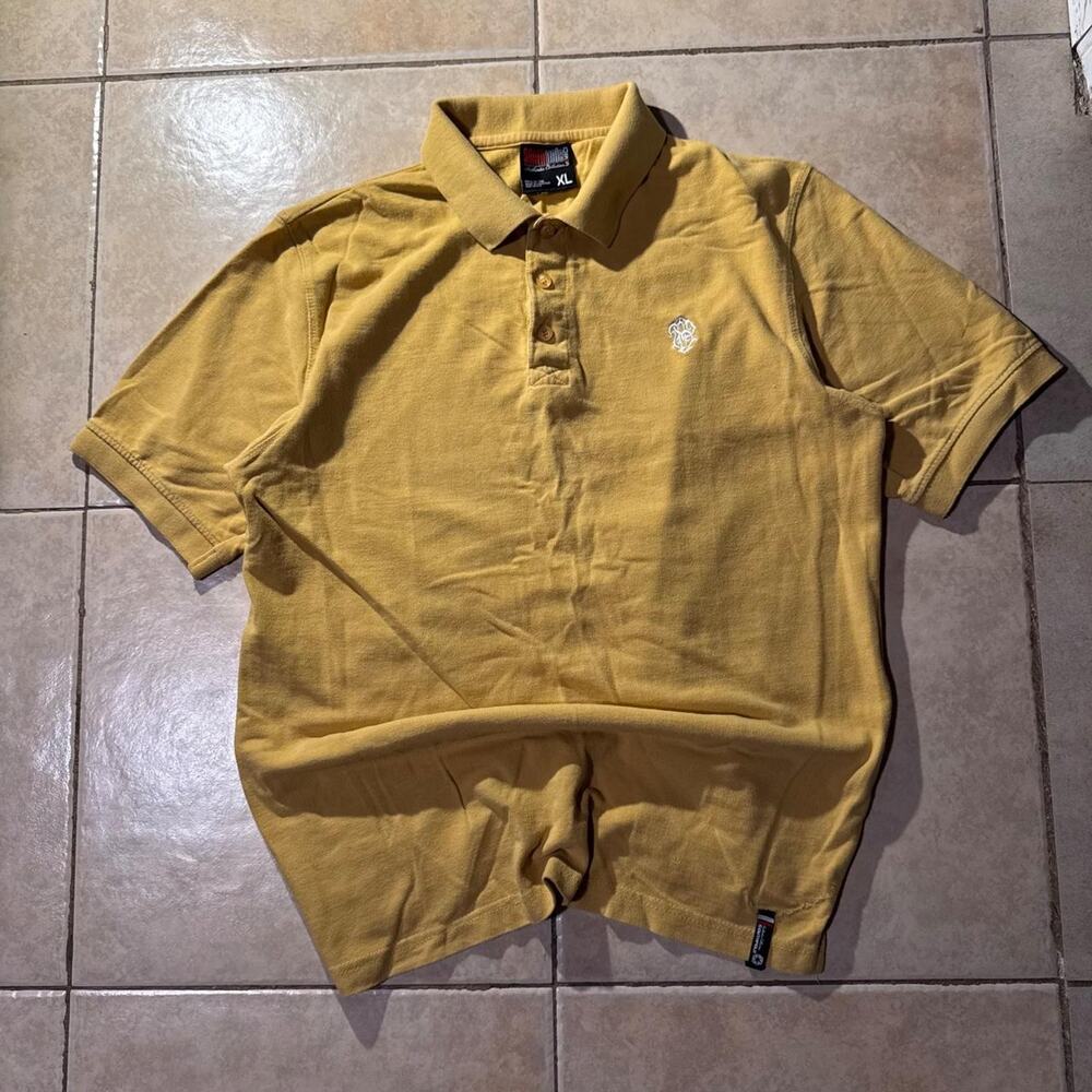 Vintage y2k southpole yellow cotton Polo Size XL in mens